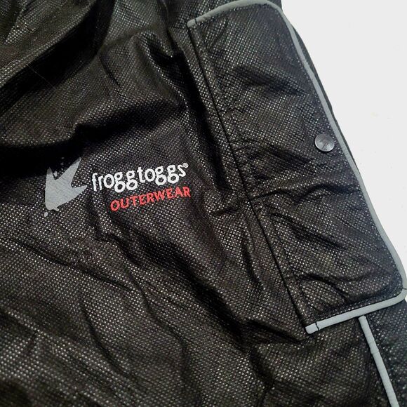 Frogg Toggs Outerwear Black Rain Pants Elastic Drawstring Men's Large NWOT - Picture 4 of 12